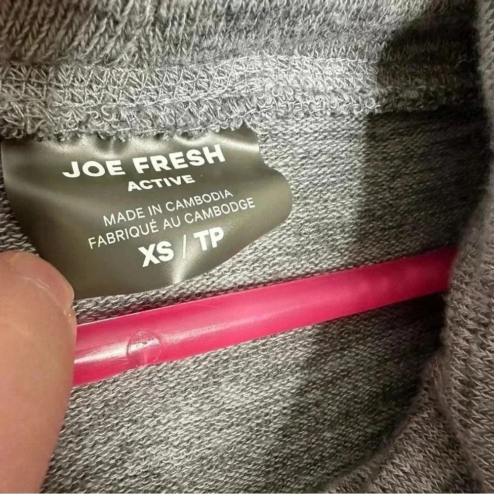 Joe Fresh Sweater Cowl Neck Long Grey Size Extra Small - Picture 8 of 16